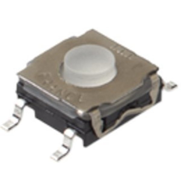 C&K Components Keypad Switch, 1 Switches, Spst, Momentary-Tactile, 0.05A, 32Vdc, 2.2N, Solder Terminal, Surface KSC201JLFS